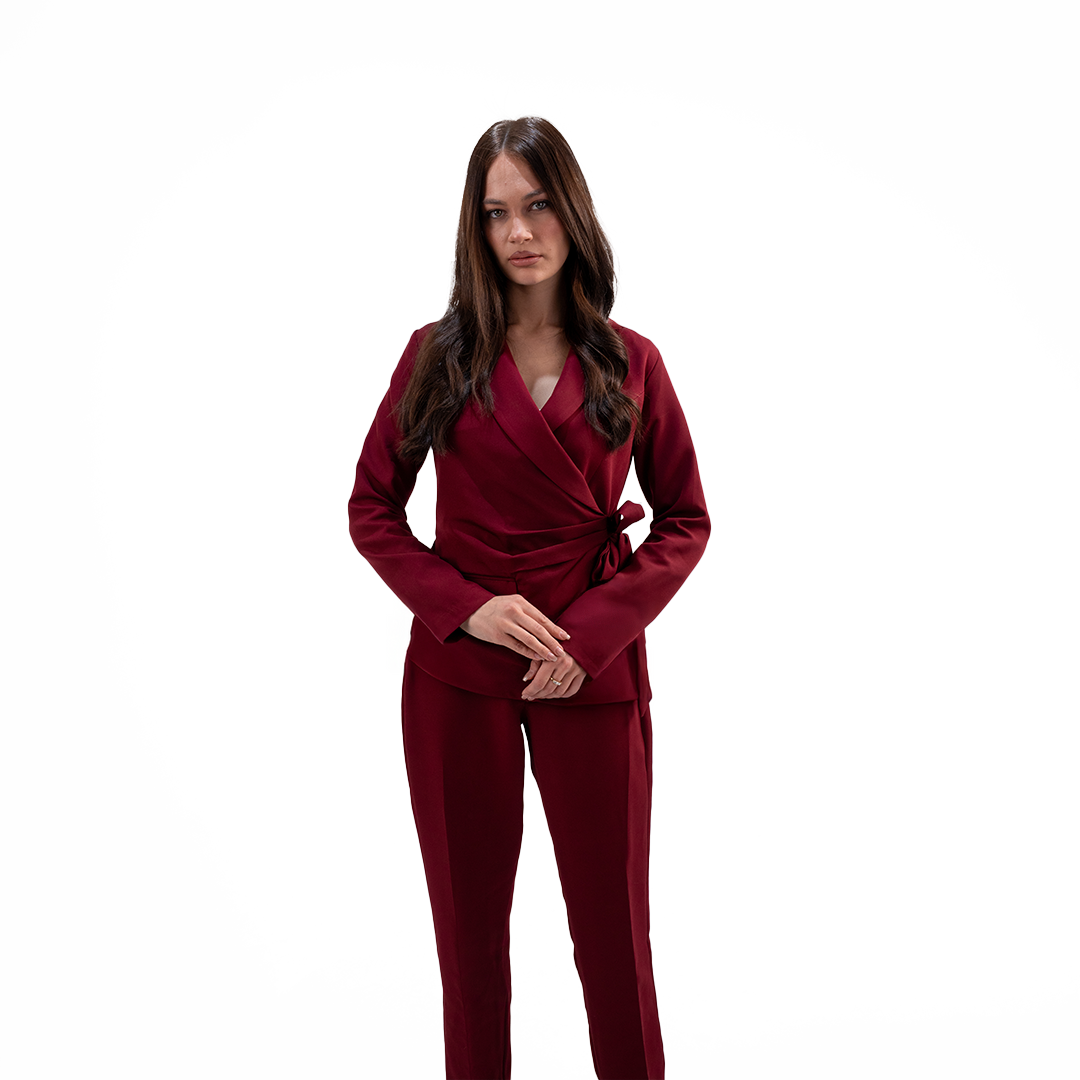 Draped Statement Blazer