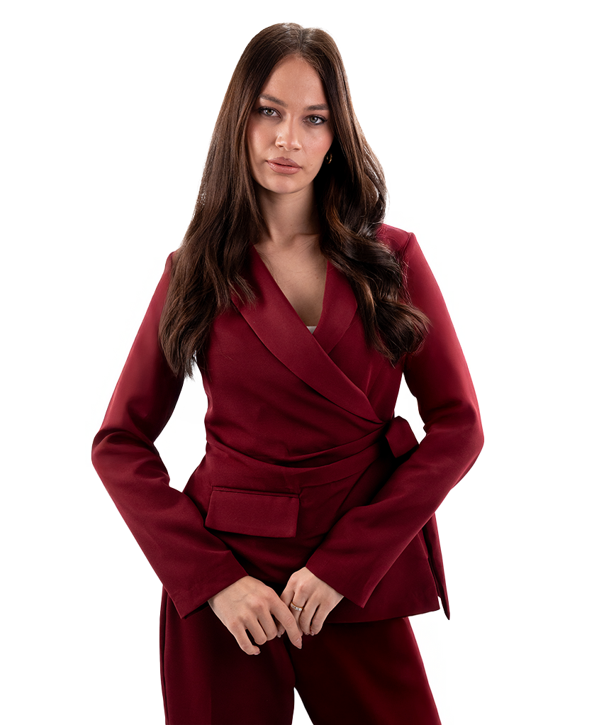 Draped Statement Blazer