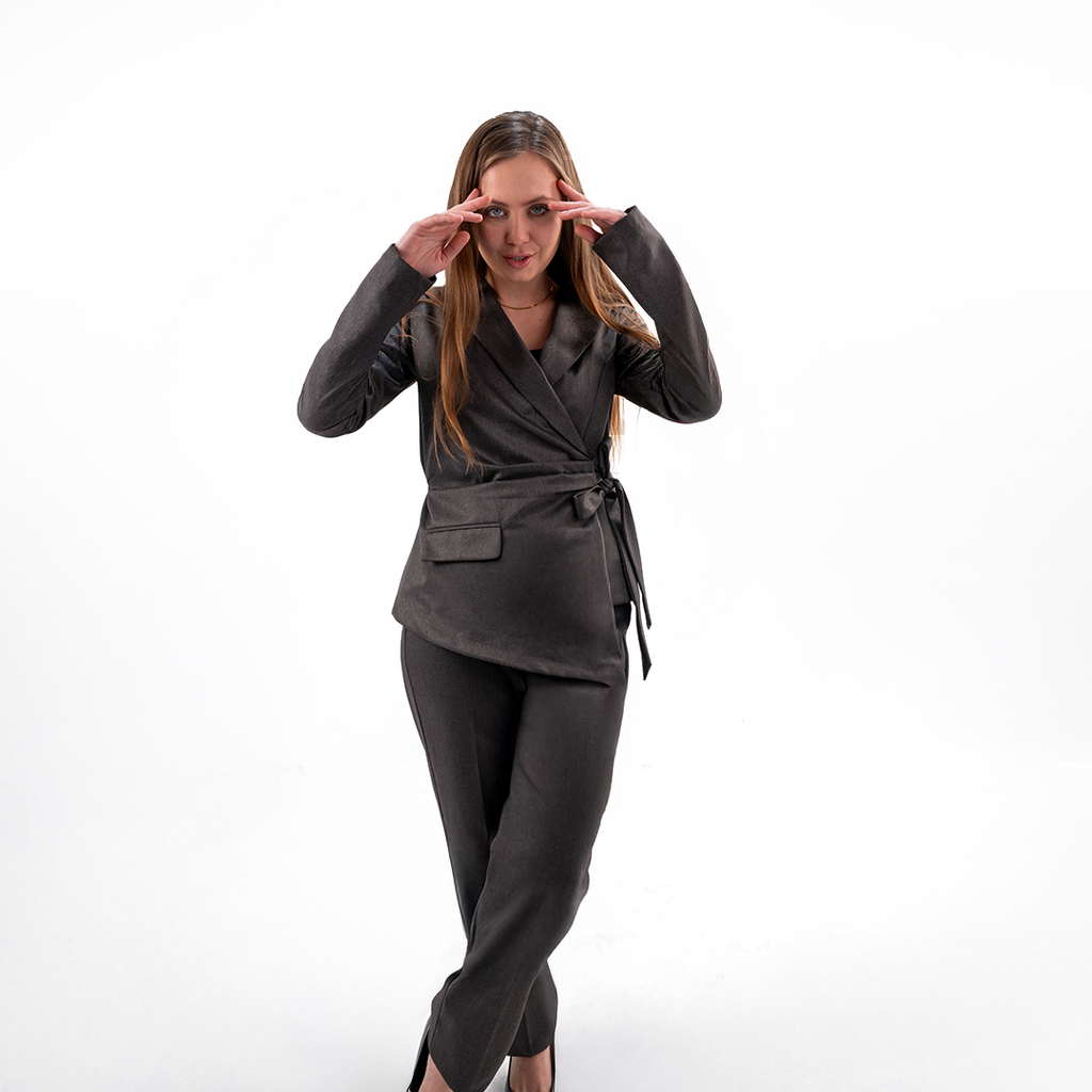 Draped Statement Blazer